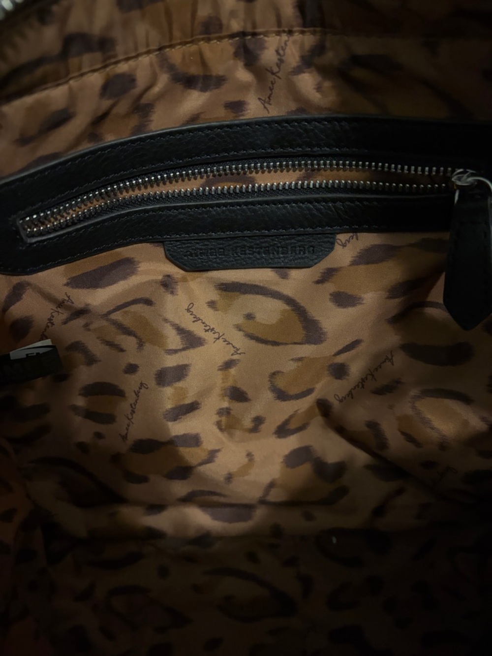 Aimee Kestenberg raffia and black leather medium tote - Picture 5 of 5
